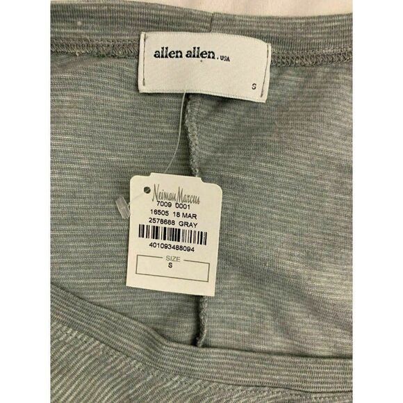 Allen Allen New Gray Striped Long Sleeve top - Picture 6 of 8